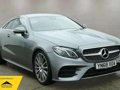 Used Mercedes E220 AMG line 194 HP (142 kW) 2018 Grey Coupe