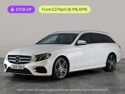 Used Mercedes E220 AMG line 2019 White Estate