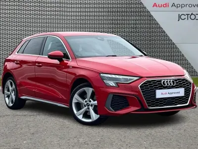 Used Audi A3 e-tron S-Line 200 HP (147 kW) 2021 Red Hatchback