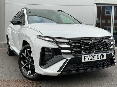 Serenity white Used 2025 Hyundai Tucson N Line SUV | £32,490 (A bit pricey)