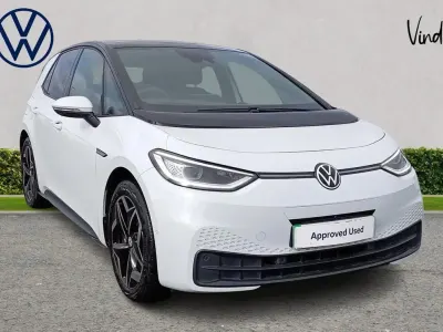 Begagnad VW ID.3 Pro 150 kW (204 HK) 2023 Vit Halvkombi