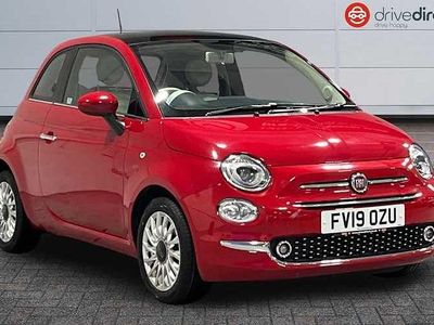 Red Used 2019 Fiat 500 Lounge Hatchback | £7,900 (Fair price)