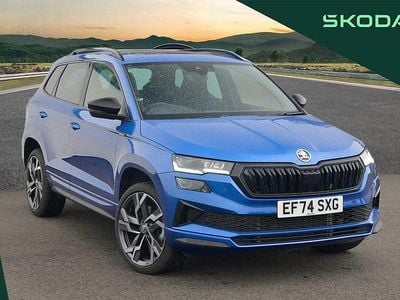 Used Skoda Karoq SportLine 150 HP (110 kW) 2024 Race blue metallic SUV