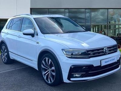 Used VW Tiguan R-line 150 HP (110 kW) 2019 Pure white SUV