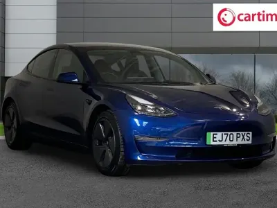 Usado Tesla Model 3 Long Range AWD 366 kW (498 CV) 2020 Azul Berlina