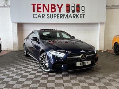 Blue Used 2018 Mercedes CLS350 AMG Line Premium Plus Coupe | £20,795 (Fair price)