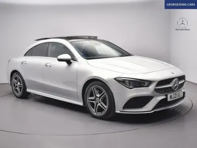 Used Mercedes CLA220 AMG line 190 HP (139 kW) 2021 Silver Sedan