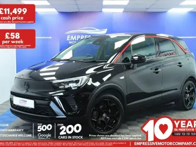 Used Vauxhall Crossland GS Line 110 HP (80 kW) 2022 Black SUV