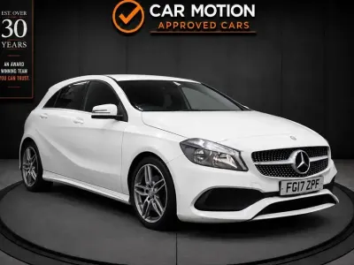 Used Mercedes A200 AMG line 136 HP (100 kW) 2017 White Hatchback