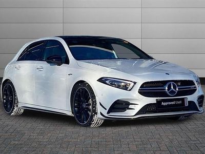 White Used 2022 Mercedes A35 AMG Premium Plus Hatchback | £29,295 (Fair price)