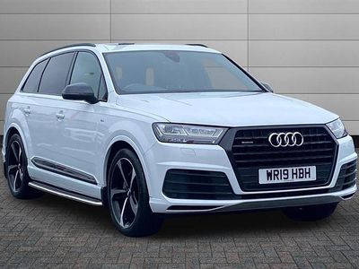 Glacier white Used 2019 Audi Q7 Black Edition SUV | £31,945 (Super price)