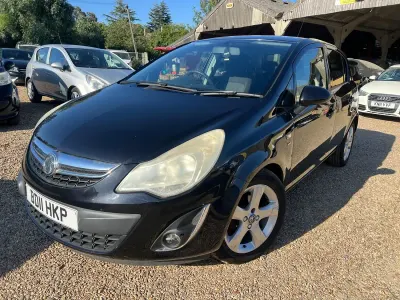 Used Vauxhall Corsa 85 HP (62 kW) 2011 Black Hatchback