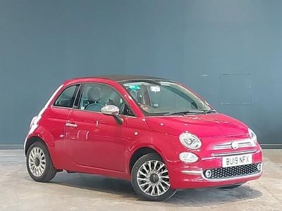 Used Fiat 500C Lounge 69 HP (50 kW) 2019 Red Cabriolet
