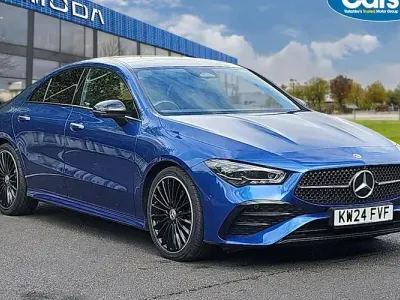 Used Mercedes CLA220 AMG Line Premium Plus 190 HP (139 kW) 2024 Blue Coupe