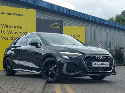 Used Audi A3 S-Line 150 HP (110 kW) 2024 Black Hatchback