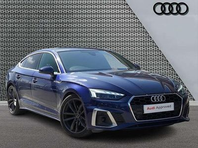 Used Audi A5 Sportback S-Line 161 HP (118 kW) 2021 Blue Hatchback