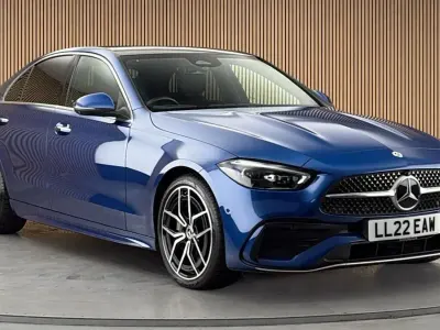 Used Mercedes C300e AMG line 2022 Spectral blue Sedan
