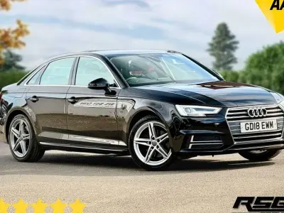 Used Audi A4 S-Line 150 HP (110 kW) 2018 Black Sedan
