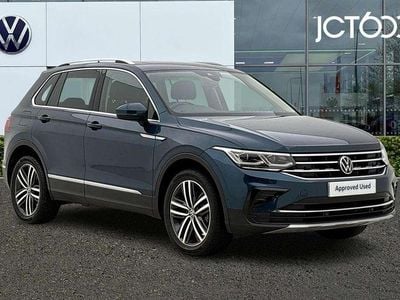 Blue Used 2022 VW Tiguan Elegance SUV | £23,665 (Fair price)