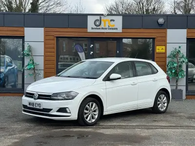 Used VW Polo SE 75 HP (55 kW) 2018 White Hatchback