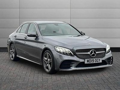 Used Mercedes C200 AMG line 180 HP (132 kW) 2019 Grey Sedan