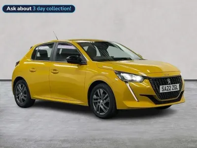 Używany Peugeot 208 Active Premium 75 KM (55 kW) 2022 Żółty Hatchback