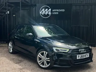 Used Audi A3 Sportback S-Line 2018 Black Hatchback