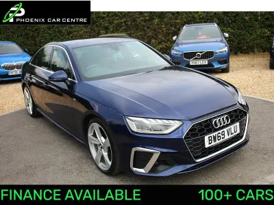 Used Audi A4 S-Line 150 HP (110 kW) 2020 Blue Sedan