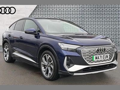 Used Audi Q4 Sportback e-tron Comfort 150 kW (204 HP) 2021 Blue SUV