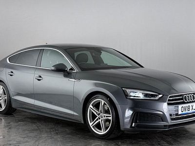 Grey Used 2018 Audi A5 Sportback S-Line Hatchback | £17,050 (Fair price)