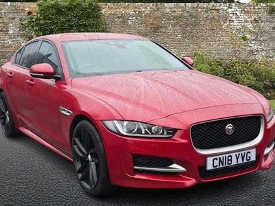 Red Used 2018 Jaguar XE R-Sport Sedan | £9,396 (Fair price)