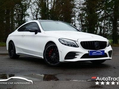 Begagnad Mercedes C180 AMG line 156 HK (114 kW) 2019 Vit Sportkupé