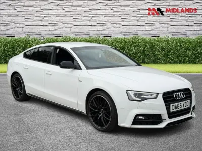 Used Audi A5 Sportback Black Edition 2015 White Hatchback