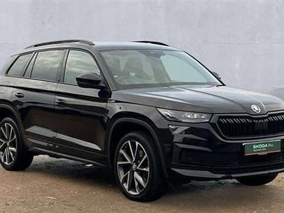 Black magic pearlescent Used 2023 Skoda Kodiaq SportLine SUV | £28,900 (Fair price)