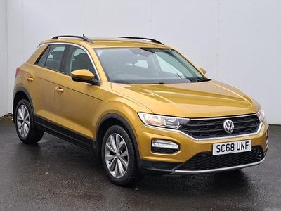Used VW T-Roc SE 115 HP (84 kW) 2018 Yellow SUV