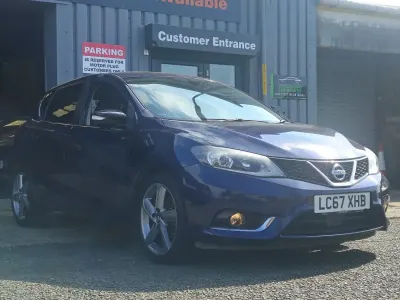 Used Nissan Pulsar N-Connecta 116 HP (85 kW) 2017 Blue Hatchback