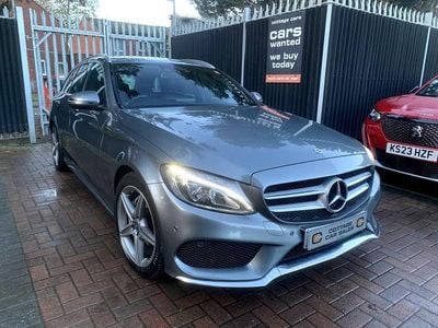 Used Mercedes C220 AMG line 170 HP (125 kW) 2018 Grey Estate