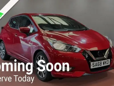 Used Nissan Micra N-Connecta 90 HP (66 kW) 2018 Red Hatchback