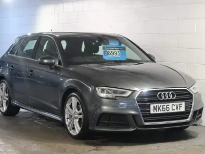 Used Audi A3 Sportback S-Line 110 HP (80 kW) 2016 Grey Hatchback
