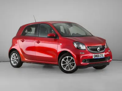 Used Smart ForFour Passion 71 HP (52 kW) 2017 Red Hatchback