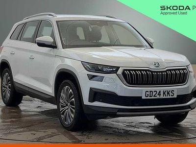 Used Skoda Kodiaq SE L Executive 110 HP (80 kW) 2024 Moon white metallic SUV