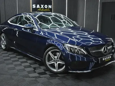 Used Mercedes C250 AMG Line Premium Plus 204 HP (150 kW) 2017 Blue Coupe