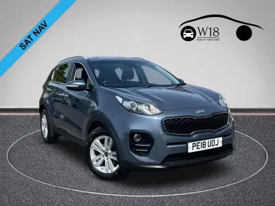Usado Kia Sportage 114 HP (83 kW) 2018 Azul SUV