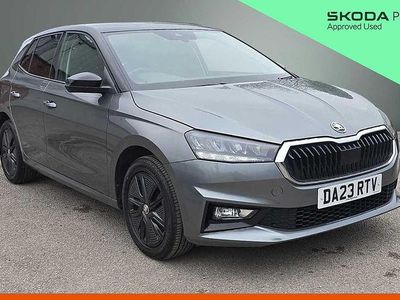 Used Skoda Fabia Colour Edition 59 HP (43 kW) 2023 Graphite grey metallic body / black magic pearl effect roof Hatchback