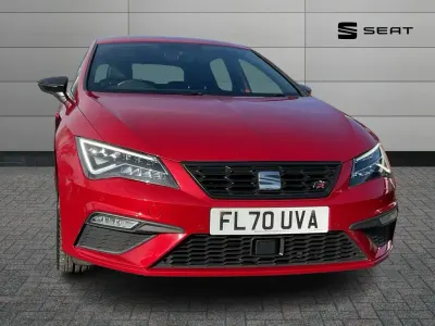 Used Seat Leon Black Edition 150 HP (110 kW) 2020 Red Hatchback