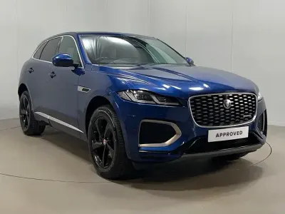 Begagnad Jaguar F-Pace R-Dynamic 201 HK (147 kW) 2021 Blå SUV