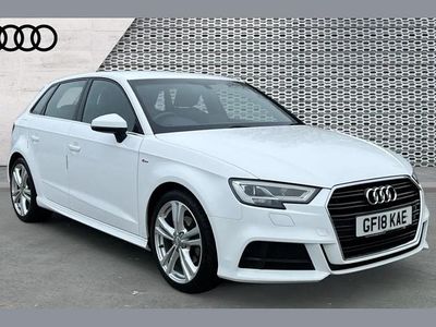 Used Audi A3 S-Line 113 HP (83 kW) 2018 White Sedan