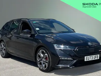 Used Skoda Octavia vRS 245 HP (180 kW) 2023 Black Estate