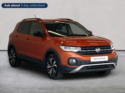 Used VW T-Cross Black Edition 110 HP (80 kW) 2023 Orange SUV