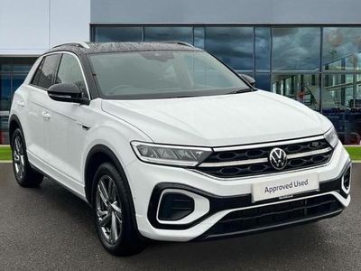 Used VW T-Roc R-line 150 HP (110 kW) 2023 Pure white black SUV